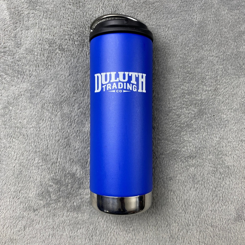 Klean Kanteen Travel Mug Unisex 16oz Blue Duluth Trading Insulated TKWide Bottle